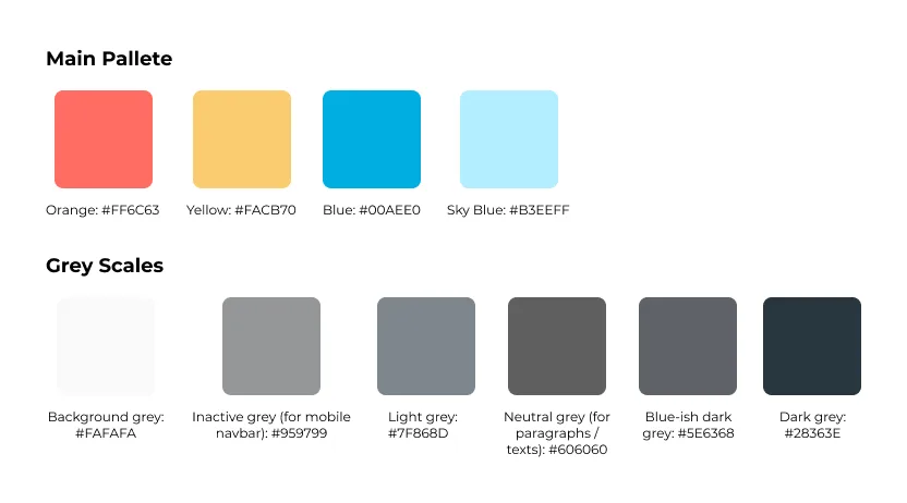 Color palette
