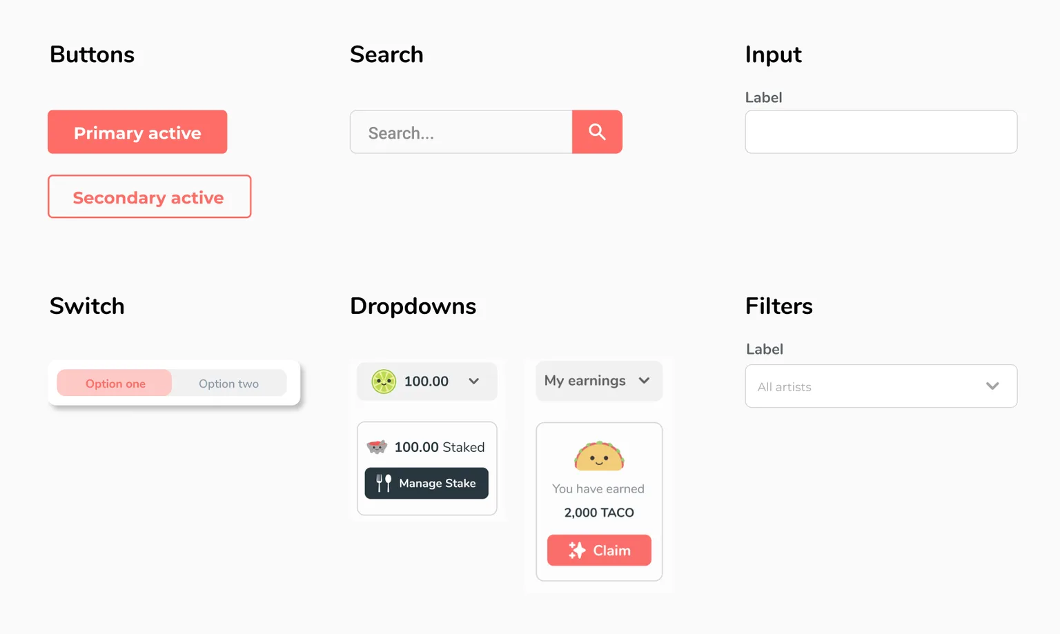 UI components