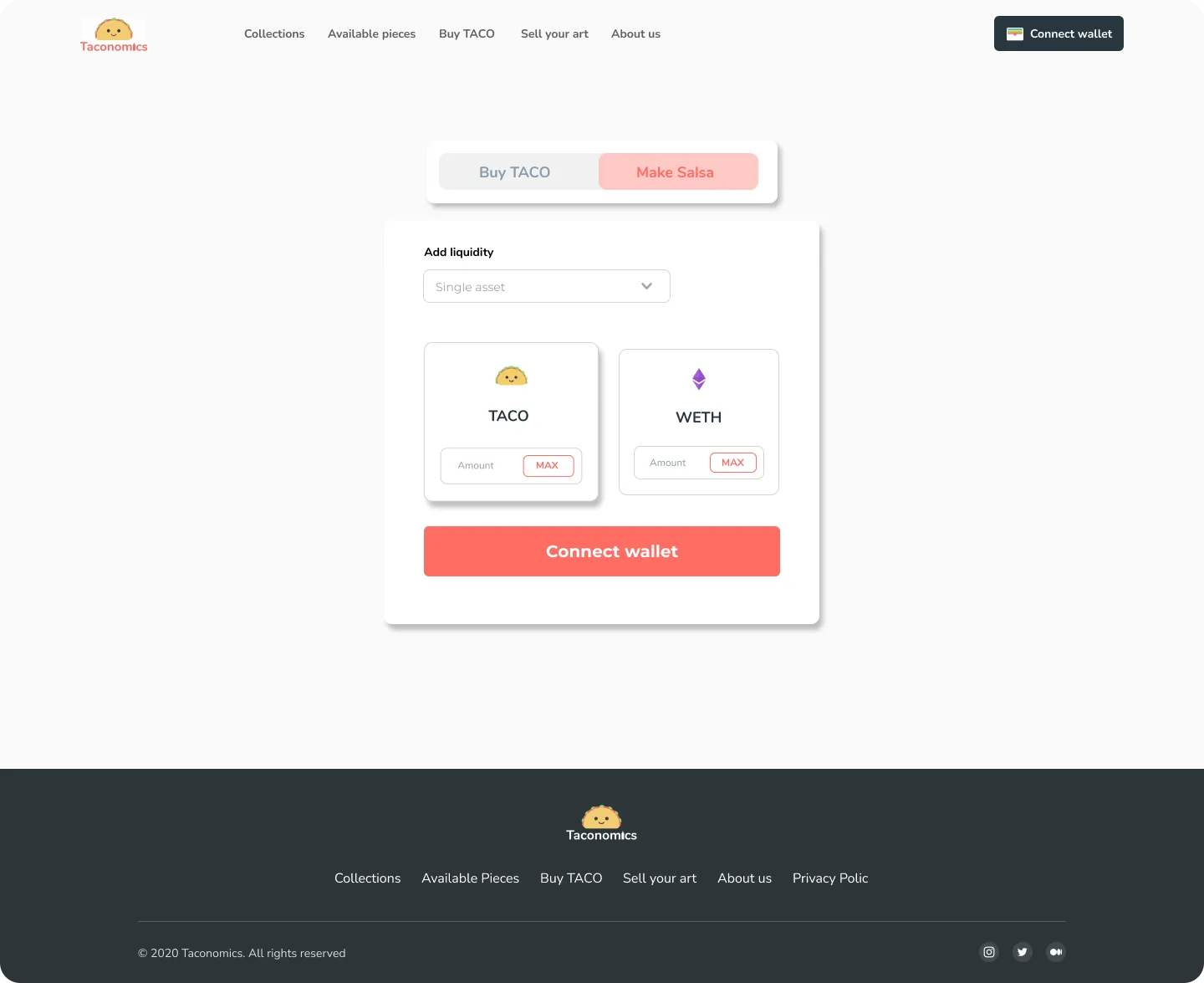 Make $Salsa in single-asset mode, final design